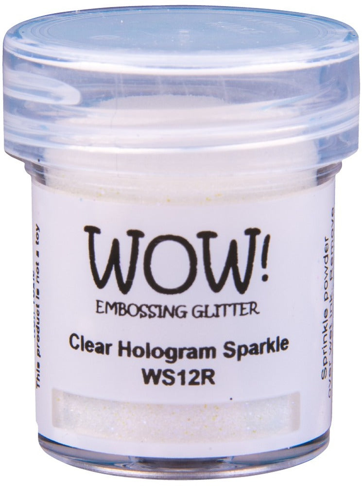 Wow! Embossing Powder, Clear Hologram Sparkle