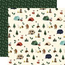 Echo Park, Call of the Wild - 12x12 patterned paper - Campground