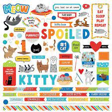 Photoplay, Meow by Becky Moore - 12x12 stickers sheet