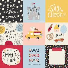 Simple Stories, Say Cheese Main Street -  4x4 Elements 12x12 paper
