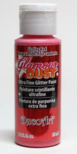 Deco Art Glamour Dust - Sizzling Red