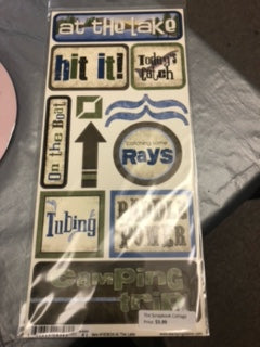 Scrapbook Customs, At the Lake- Stickers