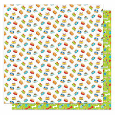 Photoplay Paper, Bow Wow by Becky Moore - 12x12 paper, Chow Time