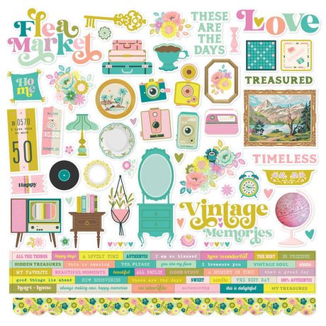 Simple Stories Flea Market -  12 X 12 Collection Kit